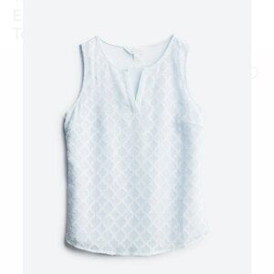 41 Hawthorn Ezide Textured Mixed Material Top in baby blue